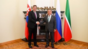 Встреча Президента Республики Татарстан с Председателем Парламента Словацкой Республики